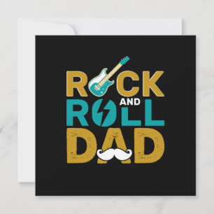 Cartes Pour Fêtes Annuelles Cadeaux Papa Papa Rock And Roll