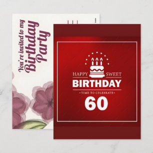 Cartes Pour Fêtes Annuelles Cadeaux Personnalisés pour les 60 ans : Célébrer 6