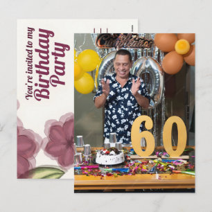 Cartes Pour Fêtes Annuelles Cadeaux Personnalisés pour un 60ème Anniversaire :