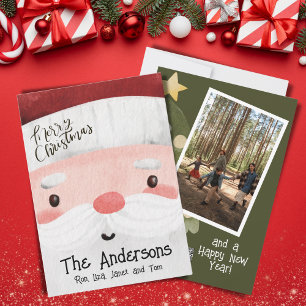 Cartes Pour Fêtes Annuelles Cadeaux photos du Père Noël Joyeux sapin de Noël
