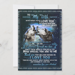 Cartes Pour Fêtes Annuelles Cadeaux pour femme   Lettre à ma femme Amour de ma