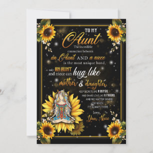 Cartes Pour Fêtes Annuelles Cadeaux pour Tante   Lettre à ma tante amour de ni