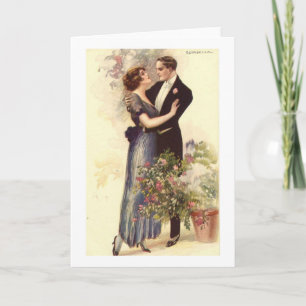 Cartes Pour Fêtes Annuelles Cadeaux romantiques Vintages, antiques et victorie