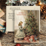 Cartes Pour Fêtes Annuelles Cadeaux Vintage Christmas Tree Girls<br><div class="desc">Carte postale de voeux de Noël avec un tableau vintage d'une fille décorant un arbre de Noël avec des cadeaux emballés en dessous. Texte dit, "Joyeux Noël" mais est personnalisable pour votre propre salutation. Personnalisé au dos avec votre message, ainsi que votre nom et votre adresse de retour. Contactez-moi pour...</div>