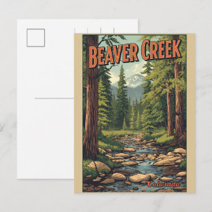 Cartes Pour Fêtes Annuelles cadeaux vintage de la station de ski Beaver Creek