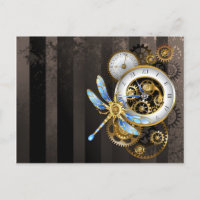 Cadran Steampunk avec libellule