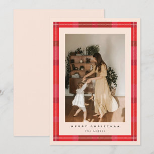 Cartes Pour Fêtes Annuelles Cadre à carreaux