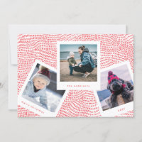 Cadre de cabine multiphoto | Joyeux Noël rouge