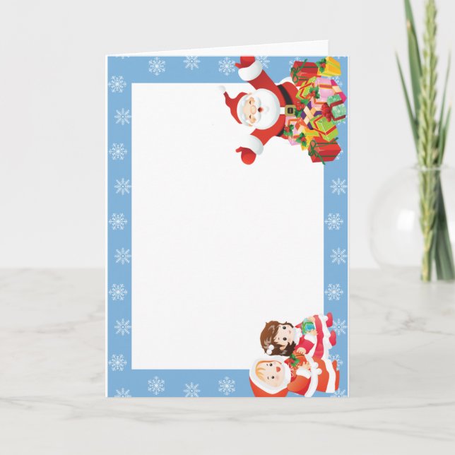 Cartes Pour Fêtes Annuelles Cadre de Noël (ajouter la photo) (Devant)