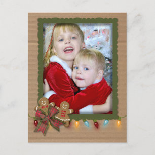 Cartes Pour Fêtes Annuelles Cadre de photo de Noël sur le carton