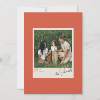 Cartes Pour Fêtes Annuelles Cadre de photo instantanée minimal