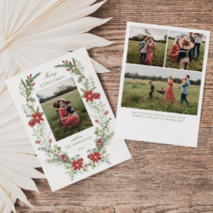 Cartes Pour Fêtes Annuelles Cadre de verdure hivernale