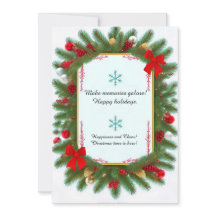 Cadre Festif De Noël Avec Branches De Pin