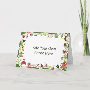 Cartes Pour Fêtes Annuelles Cadre lunatique de photo de vacances