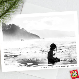 Cartes Pour Fêtes Annuelles Cadre minimaliste moderne MERRY CHRISTMAS photo