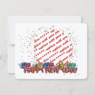 Cartes Pour Fêtes Annuelles Cadre photo de chapeaux de fête du Nouvel An