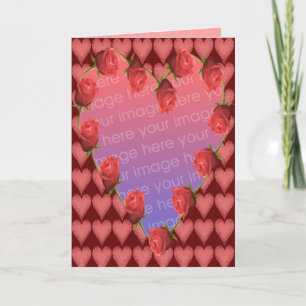 Cartes Pour Fêtes Annuelles Cadre photo de coeur de la Saint-Valentin
