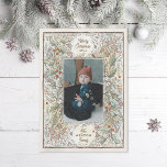 Cartes Pour Fêtes Annuelles Cadre photo en bois illustré<br><div class="desc">Customisez avec votre salutation ou message pour la saison des fêtes. Illustration originale de Becky Nimoy. Ajoutez des photos au dos ou supprimez dans l'éditeur pour ajouter un message.</div>