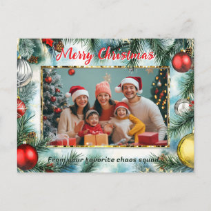 Cartes Pour Fêtes Annuelles Cadre photo favori de père Noël