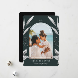 Cartes Pour Fêtes Annuelles Cadre photo Festive Foliage Arch