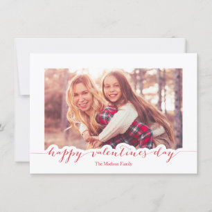 Cartes Pour Fêtes Annuelles Cadre photo Heureuse Sainte-Valentin de script rou