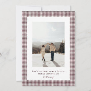 Cartes Pour Fêtes Annuelles Cadre photo Houndstooth Light Chocolate Cosmos 
