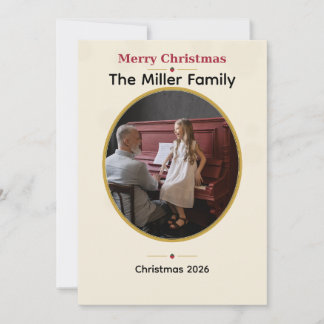 Cartes Pour Fêtes Annuelles Cadre photo personnalisé de Noël pour grands-paren