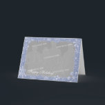 Cartes Pour Fêtes Annuelles Cadre Photo Personnalisé Simply Snowflake Art Opt<br><div class="desc">Des flocons de neige remplissent le ciel hivernal ! Personnalisez cette carte avec votre propre photo à l'intérieur du cadre de décoration en forme de flocon de neige et mettez à jour le texte avec votre propre message. Parfait pour Noël, Hanouka, Yule et autres correspondances et cadeaux des fêtes d'hiver....</div>