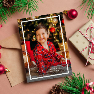 Cartes Pour Fêtes Annuelles Cadre simple mignon pour photo de Noël
