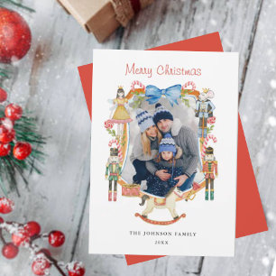 Cartes Pour Fêtes Annuelles Cadres photo Noël Casse-noix