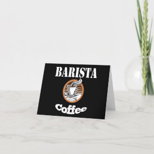 Cartes Pour Fêtes Annuelles Café Barista