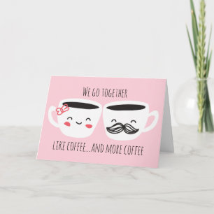 Cartes Pour Fêtes Annuelles Café et amour pour la Saint Valentin