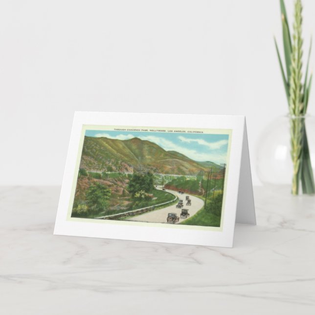 Cartes Pour Fêtes Annuelles Cahuenga Pass Hollywood (Devant)