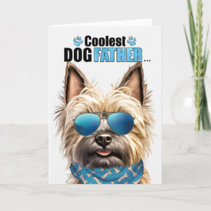 Cartes Pour Fêtes Annuelles Cairn Terrier Chien Coolest Papa Fête des pères