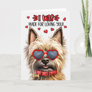 Cartes Pour Fêtes Annuelles Cairn Terrier Chien fait pour vous aimer Valentine