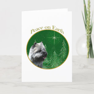 Cartes Pour Fêtes Annuelles Cairn Terrier Paix