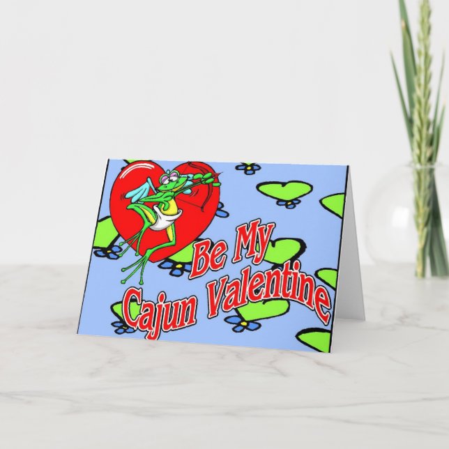 Cartes Pour Fêtes Annuelles Cajun Valentine (Devant)