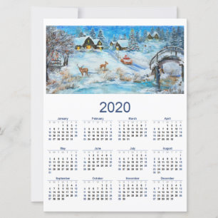 Cartes Pour Fêtes Annuelles Calendrier 2020