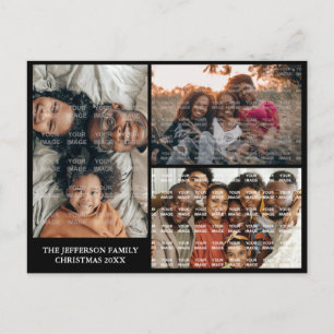 Cartes Pour Fêtes Annuelles Calendrier 2024 Family Portrait Custom Postcard