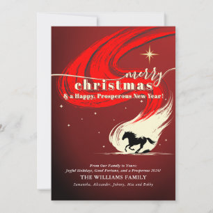 Cartes Pour Fêtes Annuelles Calendrier 2026 du Cheval de l'Ouest de Noël Prosp