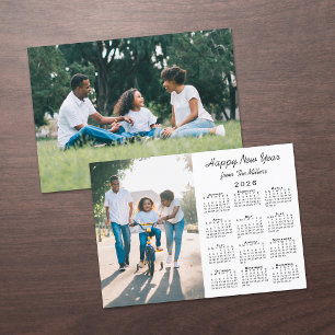 Cartes Pour Fêtes Annuelles Calendrier 2026 Moderne 2 Photo Bonne année