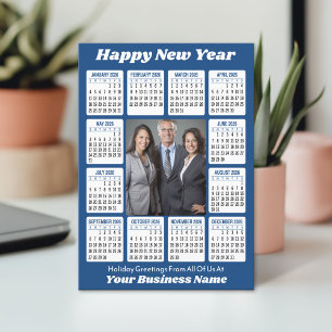 Cartes Pour Fêtes Annuelles Calendrier 2026 - Photo d'entreprise verticale