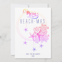Calendrier 2026 Plage Étoile de Mer Corail Noël