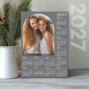 Cartes Pour Fêtes Annuelles Calendrier 2027 avec photo - Arche moderne