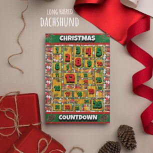 Cartes Pour Fêtes Annuelles Calendrier de l'Avent de Noël à Compte à Rebours p