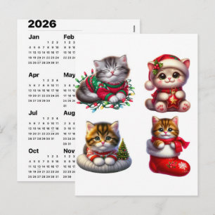 Cartes Pour Fêtes Annuelles Calendrier de magie féline de fêtes décembre éditi