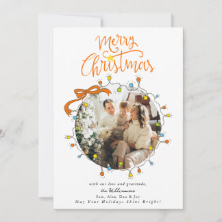 Cartes Pour Fêtes Annuelles Calendrier de Noël 2027 avec 2 photos et lumières