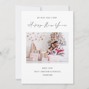 Cartes Pour Fêtes Annuelles Calendrier élégant de l'année 2026 Bonne Année