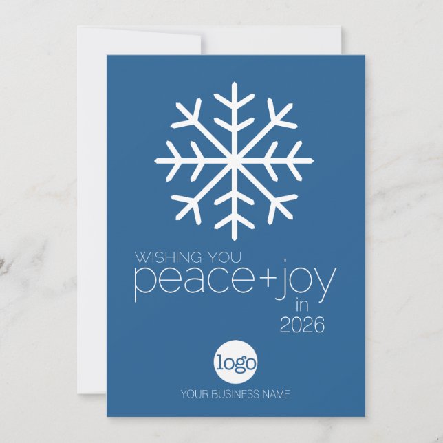 Cartes Pour Fêtes Annuelles Calendrier Office - Wishing Peace Joy Logo d'entre (Devant)