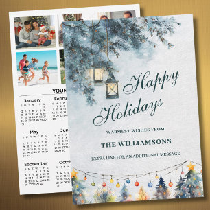 Cartes Pour Fêtes Annuelles Calendrier personnalisé 6 photos de fête 2027